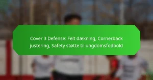 Cover 3 Defense: Felt dækning, Cornerback justering, Safety støtte til ungdomsfodbold