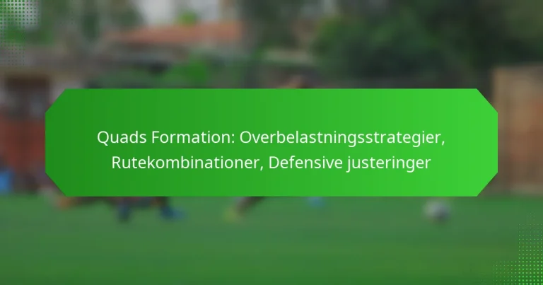 Quads Formation: Overbelastningsstrategier, Rutekombinationer, Defensive justeringer
